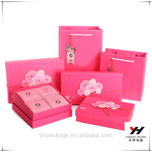 2018 Yonghua Selected Design Rosa Boda Caja de papel de regalo Combinación